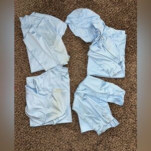 4-Pack Men’s UPF 50+ Sun Shirts XL | Lightweight Hooded Work Shirts Bundl